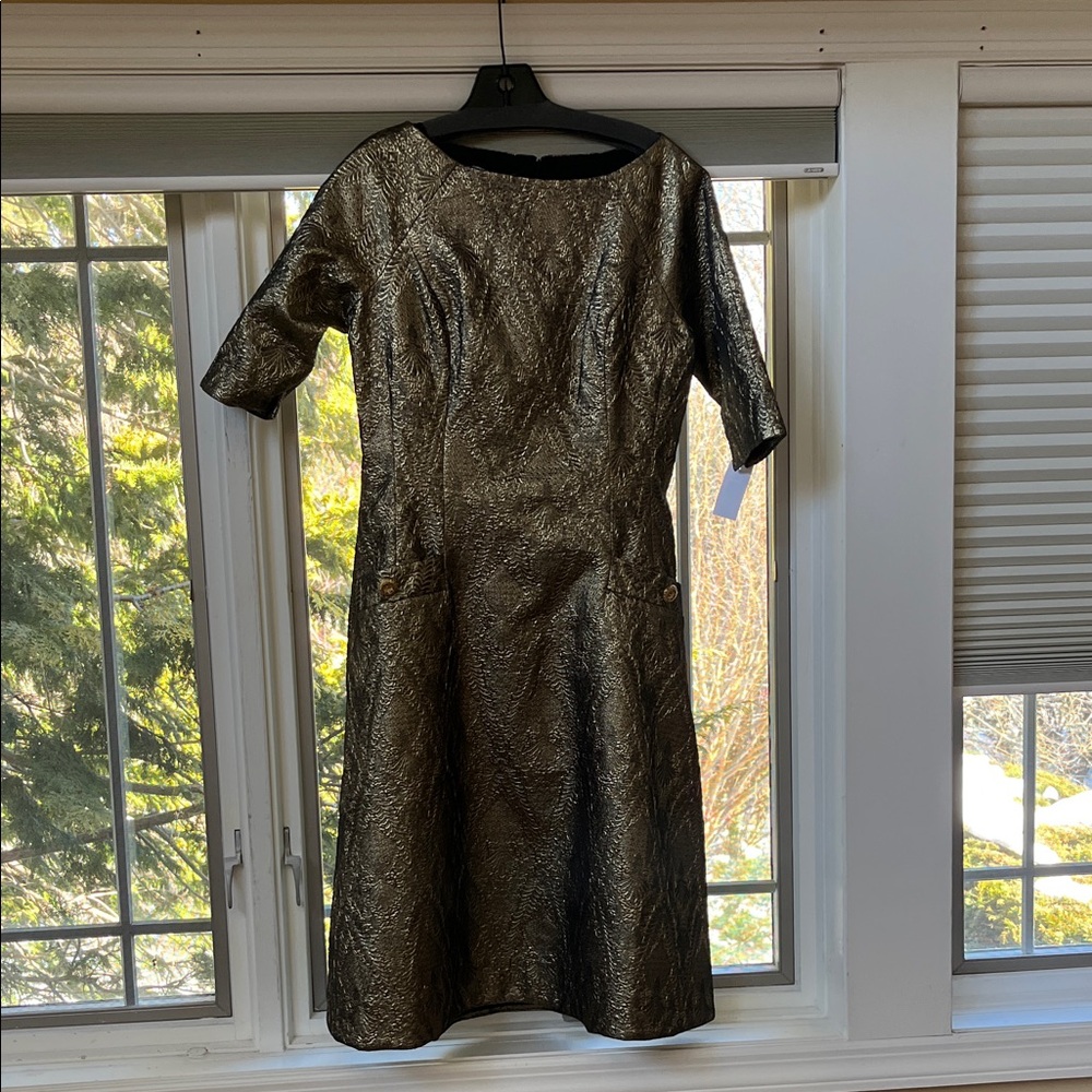 Elegant Gold Teri Jon Dress